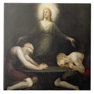 Der Auftritt von Christus bei Emmaus, 1792 (Öl au Fliese