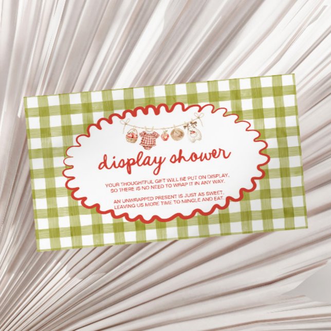 Der Augapfel Baby Shower Display Dusche Begleitkarte (Von Creator hochgeladen)