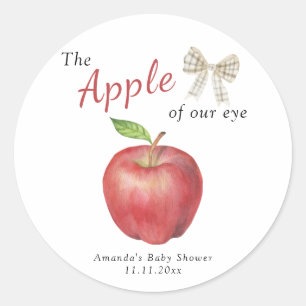 Der Augapfel Baby Shower  Runder Aufkleber
