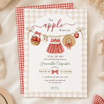 Der Augapfel Unserer Herbst-Rotkariert Baby-Party