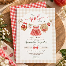 Der Augapfel Unserer Herbst-Rotkariert Baby-Party
