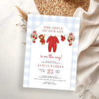 Der Augapfel unseres blauen Gingham-Jungen-Baby-Sh