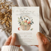 Der Augapfel unseres Herbst-Baby-Shower-Einladung