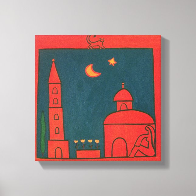 Der Ausblick von Santo Spirito 2002 Leinwanddruck (Vorderseite)