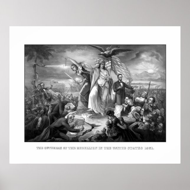 Der Ausbruch der Rebellion - Ziviler Krieg Poster (Vorne)