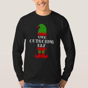 Der ausgehende Elf Weihnachten passende Familie Ar T-Shirt