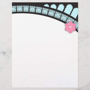 Der ausgeklügelte französische Flair Letterhead