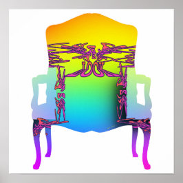 Der aussehende Vintage Sessel Poster
