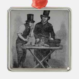 Der Austern-Stall Silbernes Ornament
