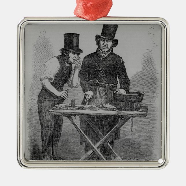 Der Austern-Stall Silbernes Ornament (Vorne)