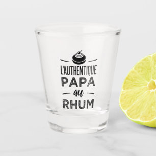 Der authentische Papa am Rum Schnapsglas