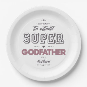 Der authentische Supergott Pappteller