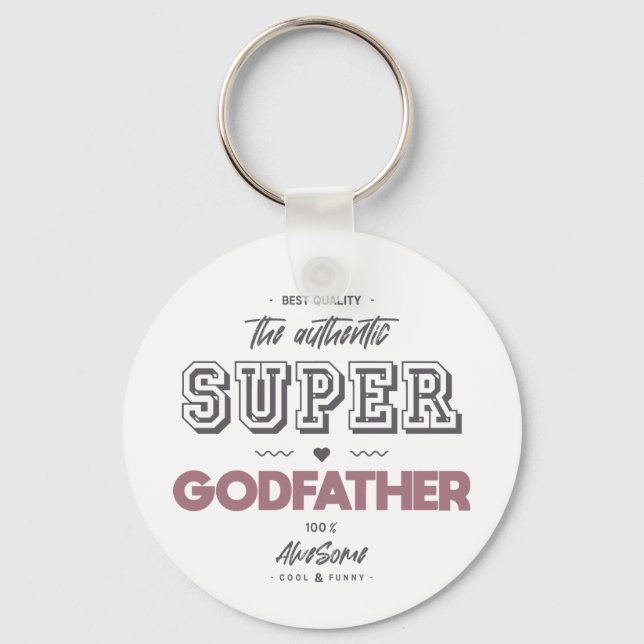 Der authentische Supergott Schlüsselanhänger (Vorderseite)