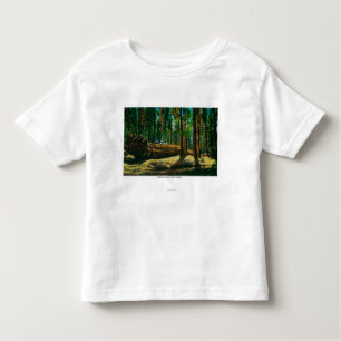 Der Auto-LOGON-riesige Wald, Rothölzer Kleinkind T-shirt