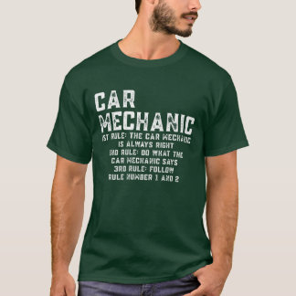 Der Automechaniker hat immer recht Lustiger Mechan T-Shirt