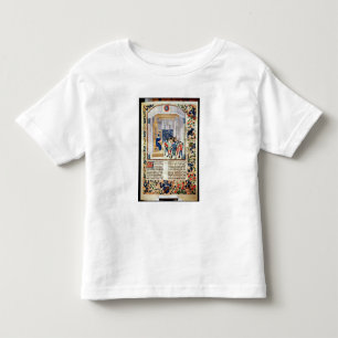 Der Autor, der sein Buch den Bauern darstellt Kleinkind T-shirt