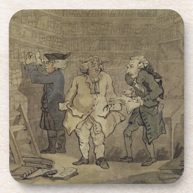 Der Autor und sein Verleger, 1784 (graue Wäsche Untersetzer (Vorderseite)