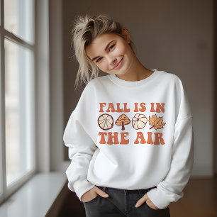 DER AUTUMN THEMED RETRO GROOVY FALL IST IN DER LUF SWEATSHIRT