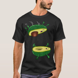 Der Avocado-Jump Kawaii-Früchte T-Shirt