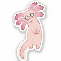 Der Axolotl // Maßgeschneiderter Vinyl-Aufkleber