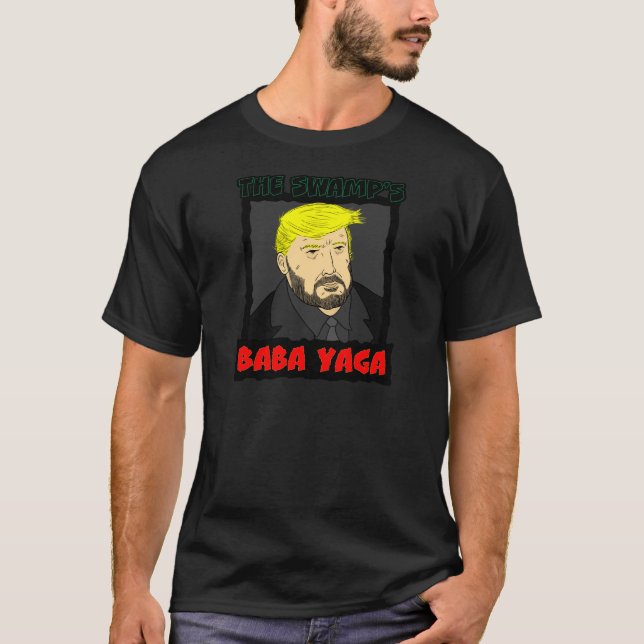 Der Baba-Yaga-T - Shirt im Sumpf (Vorderseite)