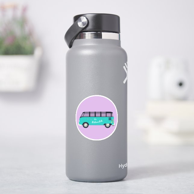 Der Babemobile-Vinyl-Aufkleber Aufkleber (HydroFlask)