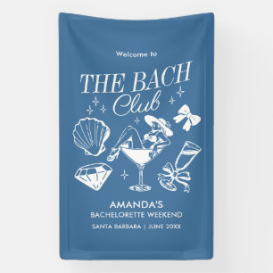 Der Bach Club Beach Wedding Junggeselinnen-Abschie Banner