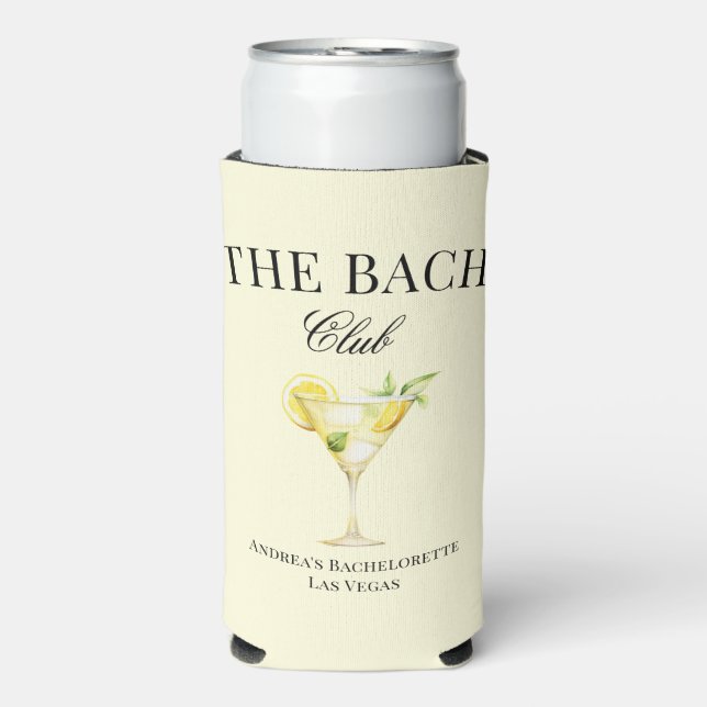 Der Bach Lemon Cocktail Luxe Social Club Selters Dosenkühler (Seltzer Vorderseite)