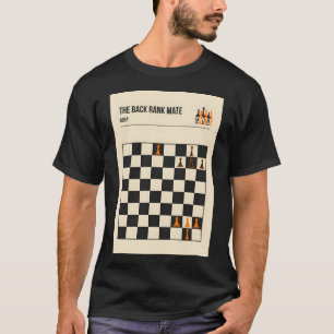 Der Back Rank Mate Schach Schachmatt Vintage Buch T-Shirt