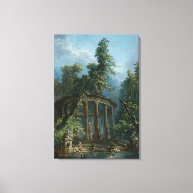 Der Badepool - Hubert Robert Leinwanddruck (Vorderseite)