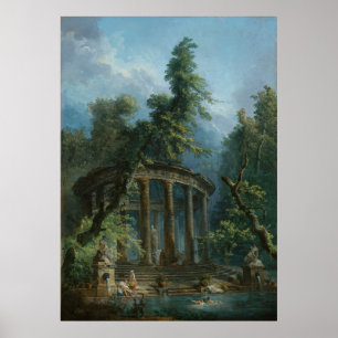 Der Badepool - Hubert Robert Poster