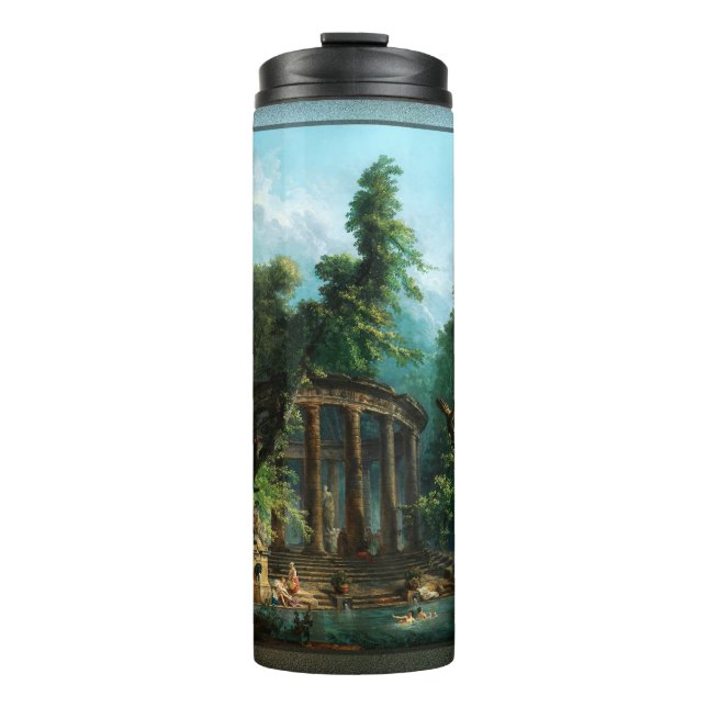 Der Badepool von Hubert Robert Thermosbecher (Vorderseite)