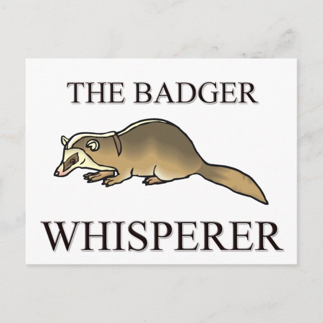 Der Badger Whisperer Postkarte (Vorderseite)