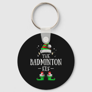 Der Badminton-Elf-Matching-Familien-Gruppen-Weihna Schlüsselanhänger