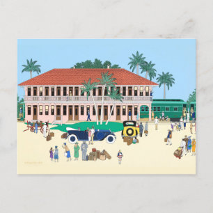 Der Bahnhof Boca Grande 1928 Postkarte