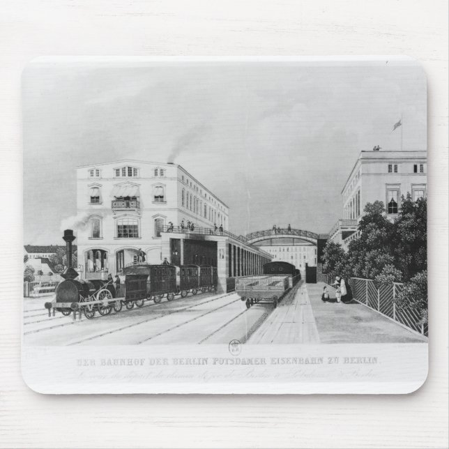 Der Bahnhof des Zugs Berlin-Potsdam Mousepad (Vorne)