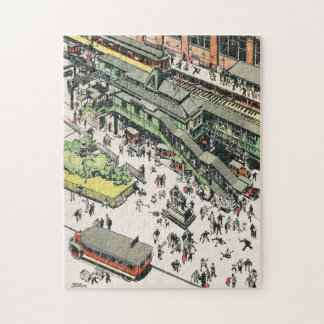 Der Bahnhof El am Greeley Square in den 20er Jahre Puzzle