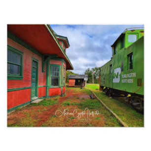 Der Bahnhof Fotodruck