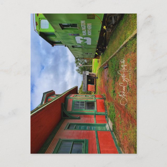 Der Bahnhof Postkarte (Vorderseite)