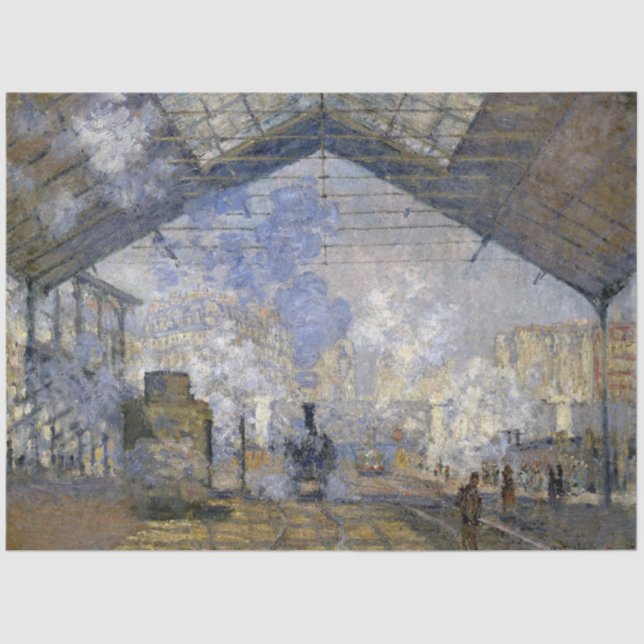 Der Bahnhof Saint-Lazare, Monet Seidenpapier (Vorderseite)