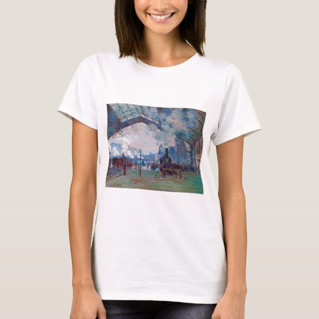 Der Bahnhof Saint-Lazare, Monet T-Shirt (Vorderseite)