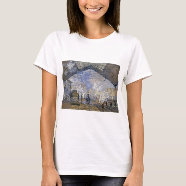 Der Bahnhof Saint-Lazare, Monet T-Shirt (Vorderseite)