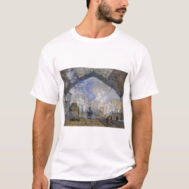 Der Bahnhof Saint-Lazare, Monet T-Shirt (Vorderseite)