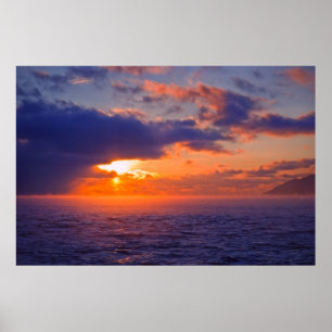 Der Baikalsee - ein anderer Sonnenuntergang Poster