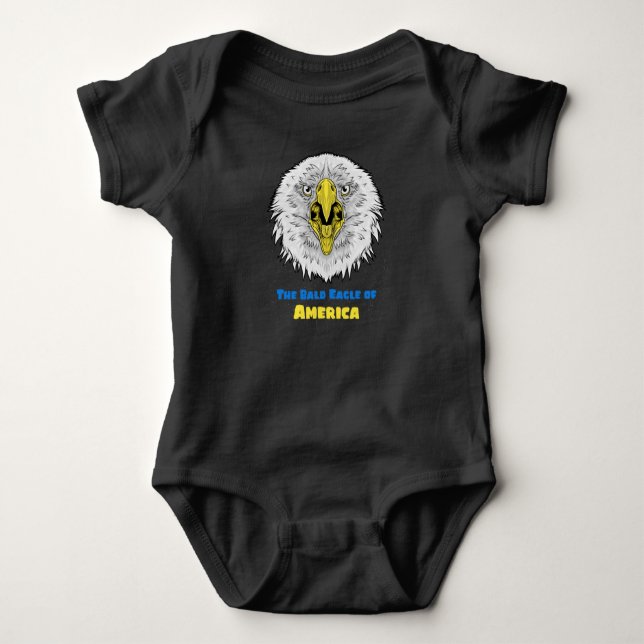 Der Bald-Adler der Amerikaner - US-Emblem Baby Strampler (Vorderseite)