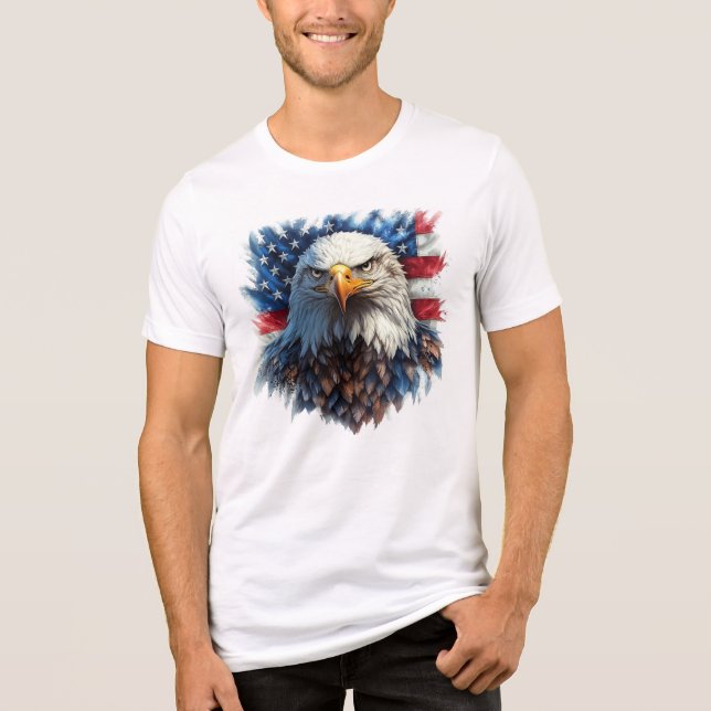 Der Bald-Adler und die alte Herrlichkeit Tri-Blend Shirt (Vorderseite)