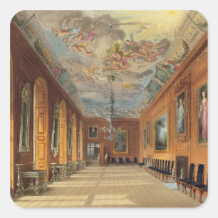 Der Ball-Raum, Windsor Schloss, von 'königlichem Quadratischer Aufkleber