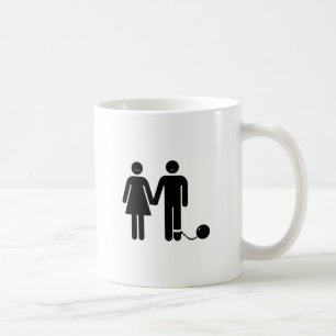 Der "Ball und der angekettete" Bräutigam Tasse