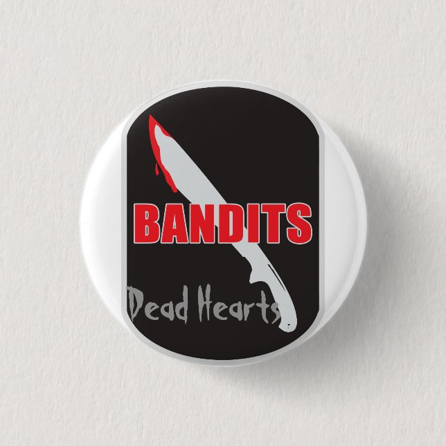 Der Bandit-Knopf - tote Herz-Romane Button (Vorderseite)