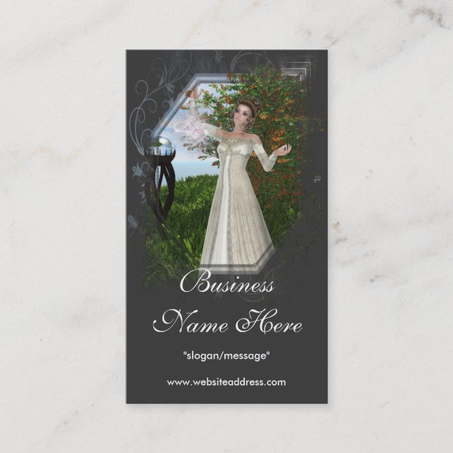 "Der Bann" D2 - magische themenorientierte Visitenkarte (Vorderseite)